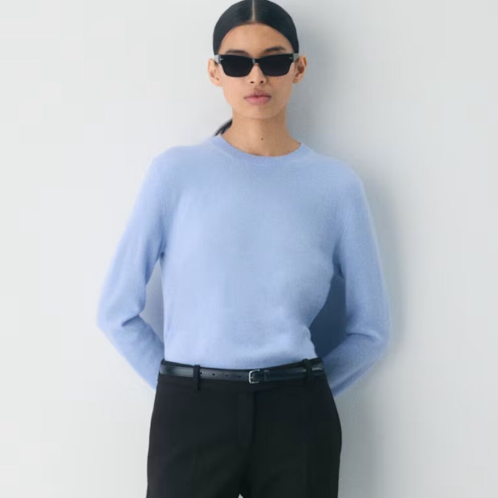 Aritzia Babaton 100% Cashmere Crewneck Sweater